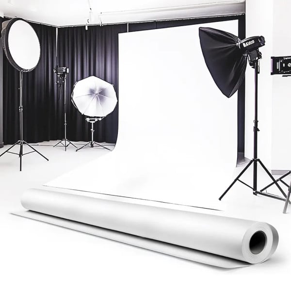 Tło fotograficzne białe 2,72x10m - kartonowe